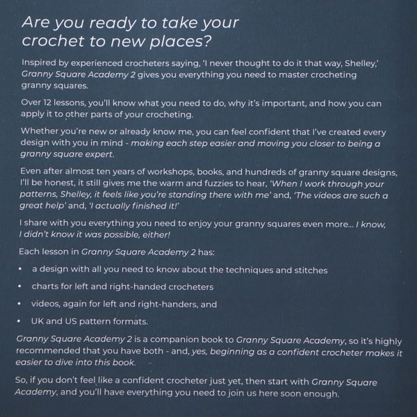 Books - Granny Square Academy OR Granny Square Academy 2 - by Shelley Husband