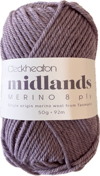 Cleckheaton Midlands Single Origin Merino 8ply/DK 50gm