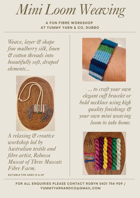 Mini Loom Weaving with Rebecca Muscat - Sunday 12th April