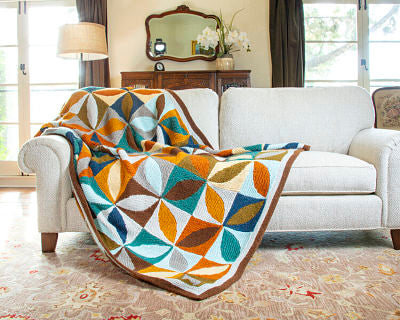 Geometric Knit Blankets - 30 Designs - Margaret Holzmann