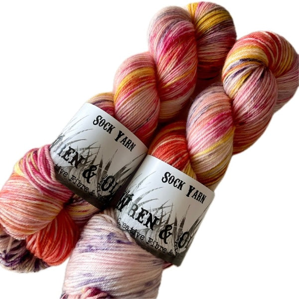 Wren and Ollie Sock Yarn (4ply/fingering weight) 100gm