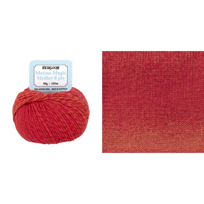 Heirloom Merino Magic Medley 50gm  (8ply/DK)
