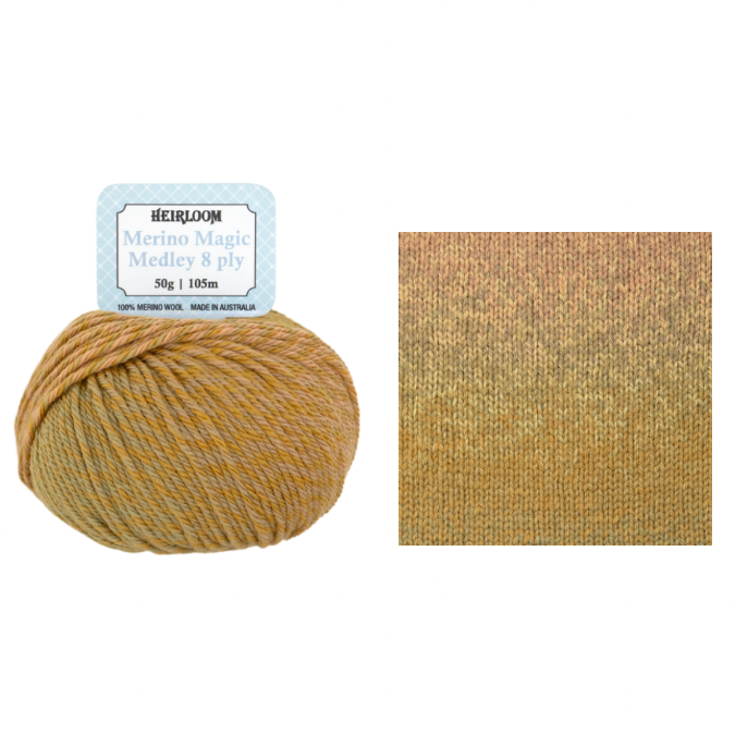Heirloom Merino Magic Medley 50gm (8ply/DK) - Patina 7081