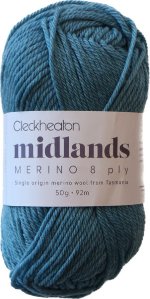 Cleckheaton Midlands Merino 8ply - Clear Skies 8812