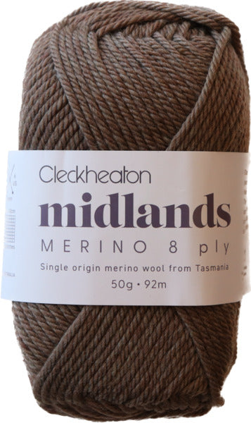Cleckheaton Midlands Merino 8ply - Tussock 8808