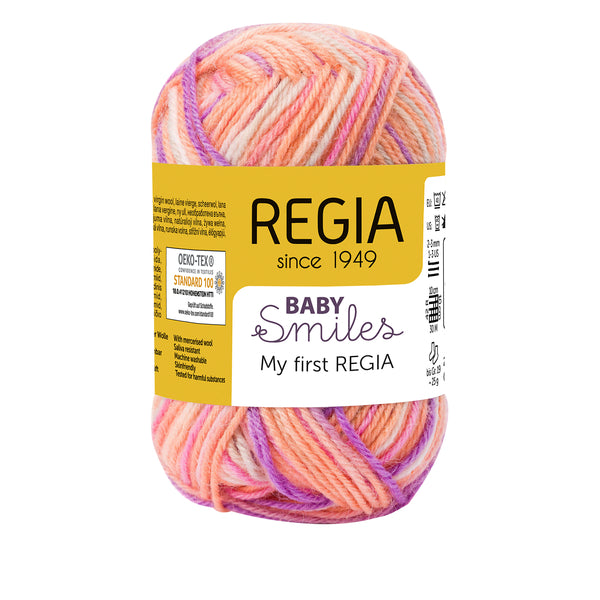 Schachenmayr - Regia Baby Smiles, My First Regia Sock Yarn - 4ply 25 gm