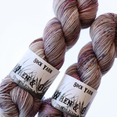 Wren and Ollie Sock Yarn (4ply/fingering weight) 100gm