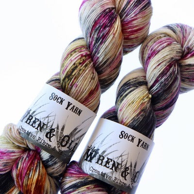 Wren and Ollie Sock Yarn (4ply/fingering weight) 100gm