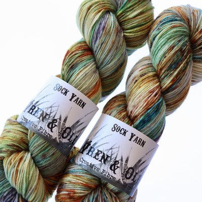 Wren and Ollie Sock Yarn (4ply/fingering weight) 100gm