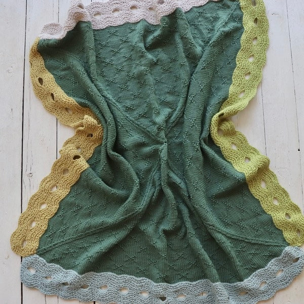 Bellissimo 8ply Baby Blanket Kit - pattern designed by Debra Kinsey