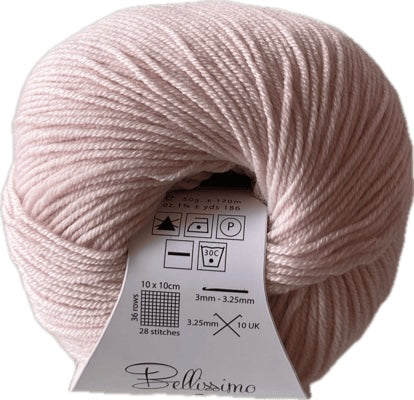 Bellissimo 4- Extra Fine Merino 4ply/Fingering Weight 50gm