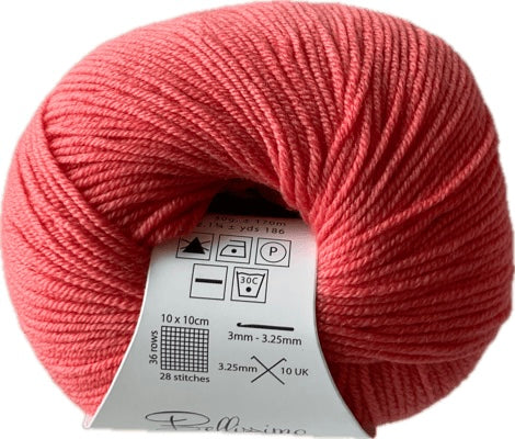 Bellissimo 4- Extra Fine Merino 4ply/Fingering Weight 50gm