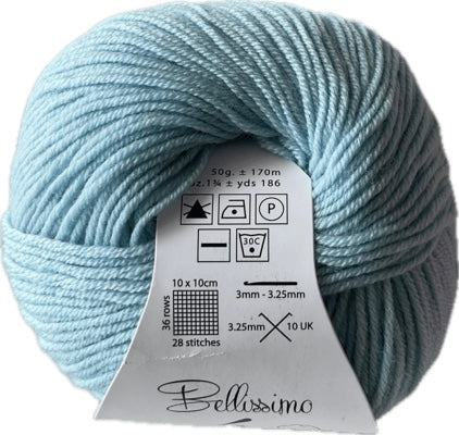 Bellissimo 4- Extra Fine Merino 4ply/Fingering Weight 50gm