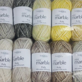 Fiddlesticks Mini Marble packs- 8ply/DK Light Worsted