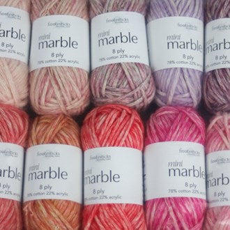 Fiddlesticks Mini Marble packs- 8ply/DK Light Worsted