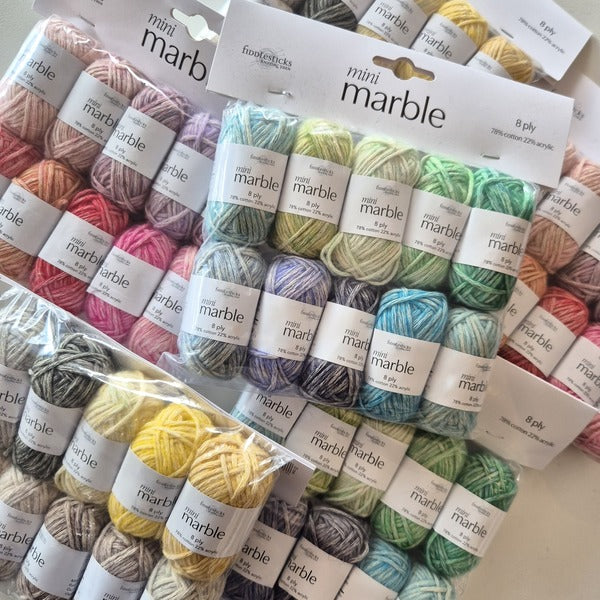 Fiddlesticks Marble Mini Pack Yummy Yarn and co Australian Stockist