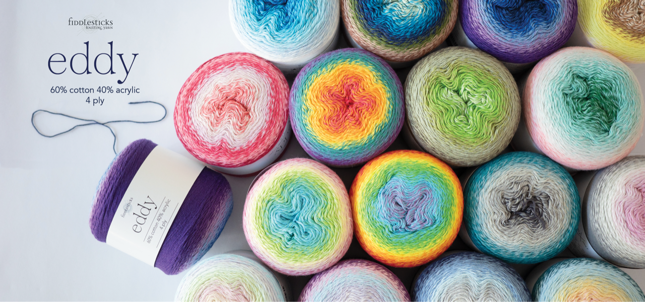 Fiddlesticks Eddy 60% cotton/40% acrylic - 4ply/Fingering Weight 220gm