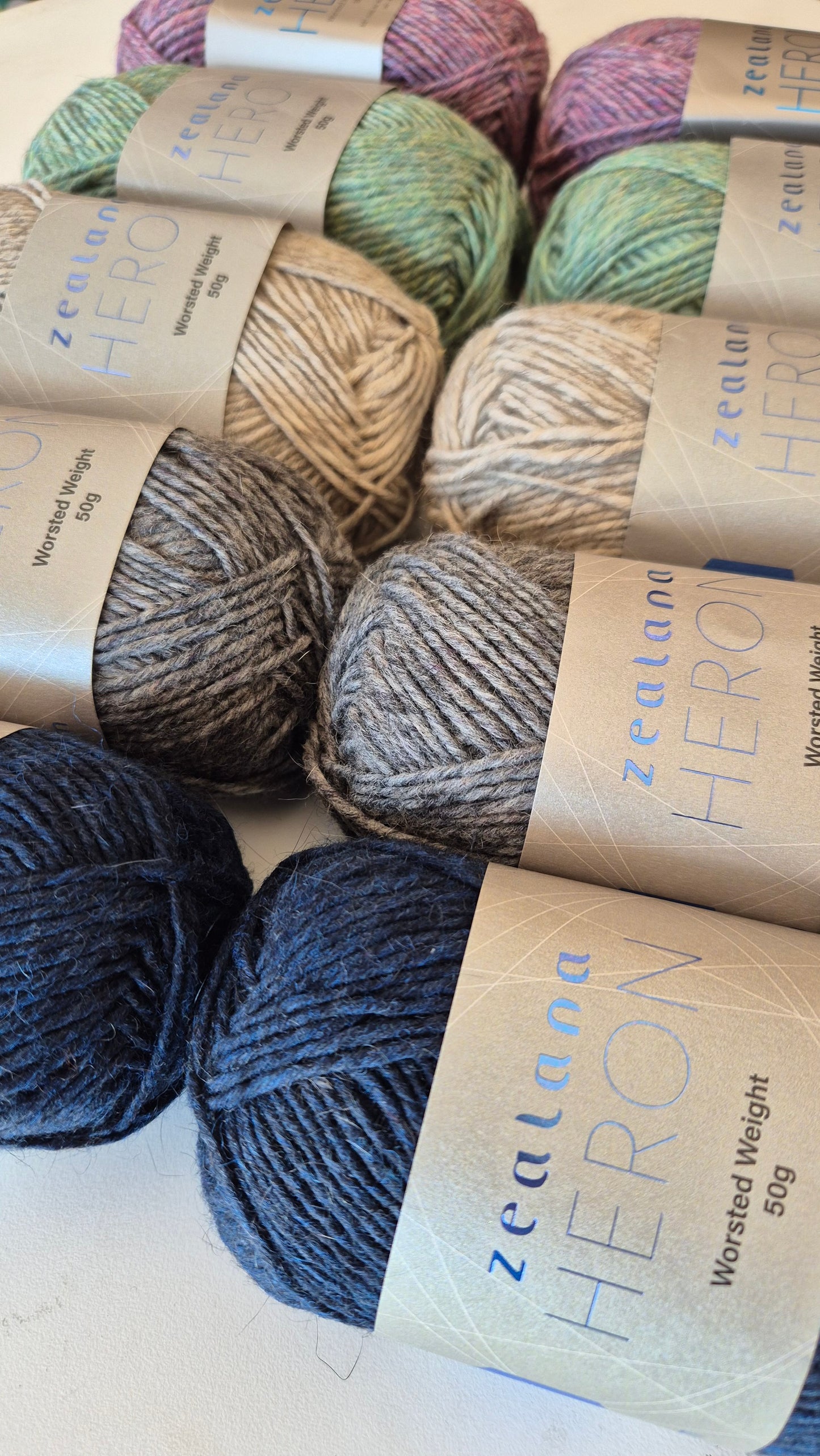 Zealana Heron  - Fine NZ Merino and Brushtail Possum - 10ply/worsted 50gm