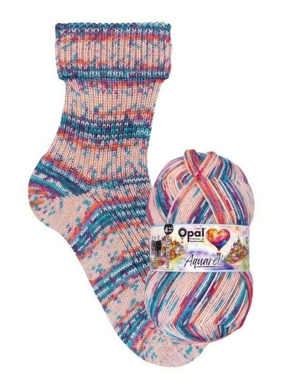 Opal Sock Yarn Aquarell range - 100gm 4ply/fingering weight