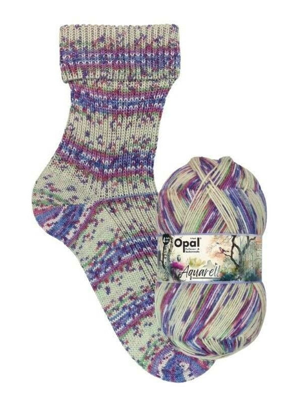 Opal Sock Yarn Aquarell range - 100gm 4ply/fingering weight