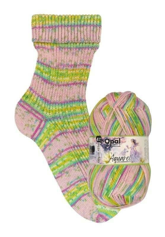 Opal Sock Yarn Aquarell range - 100gm 4ply/fingering weight