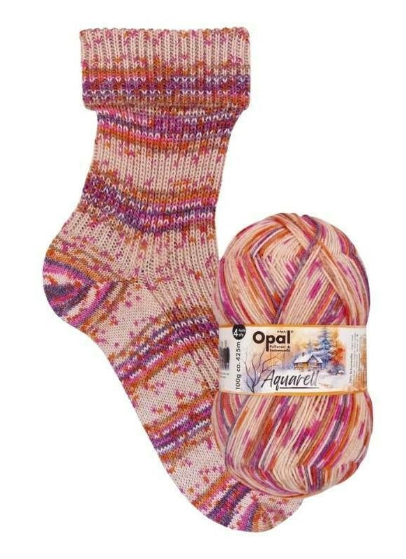 Opal Sock Yarn Aquarell range - 100gm 4ply/fingering weight
