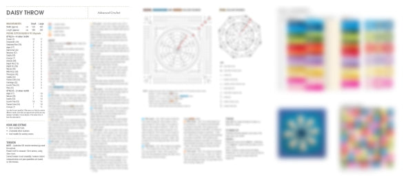 Patons Daisy Throw Pattern
