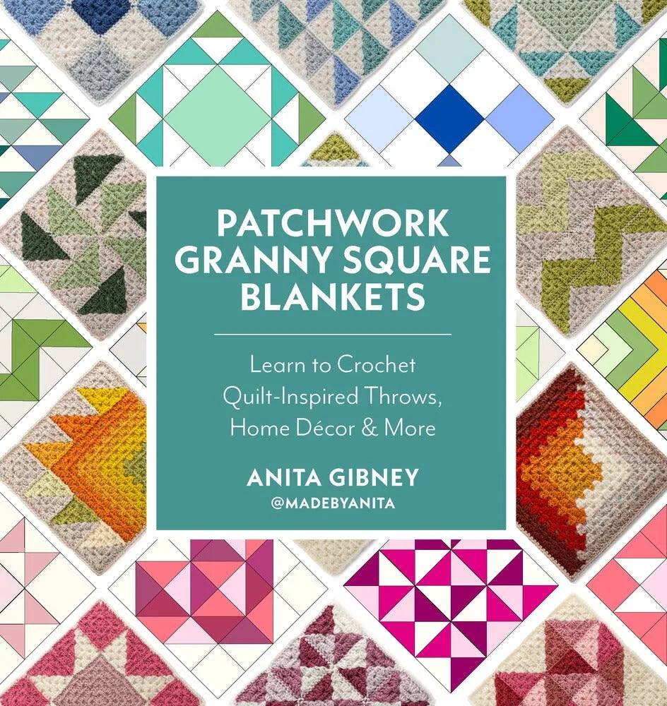 Patchwork Granny Square Blankets by Anita Gibney @madebyanita