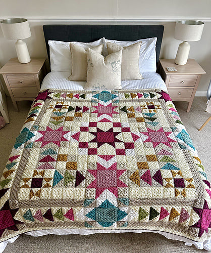 Patchwork Granny Square Blankets by Anita Gibney @madebyanita