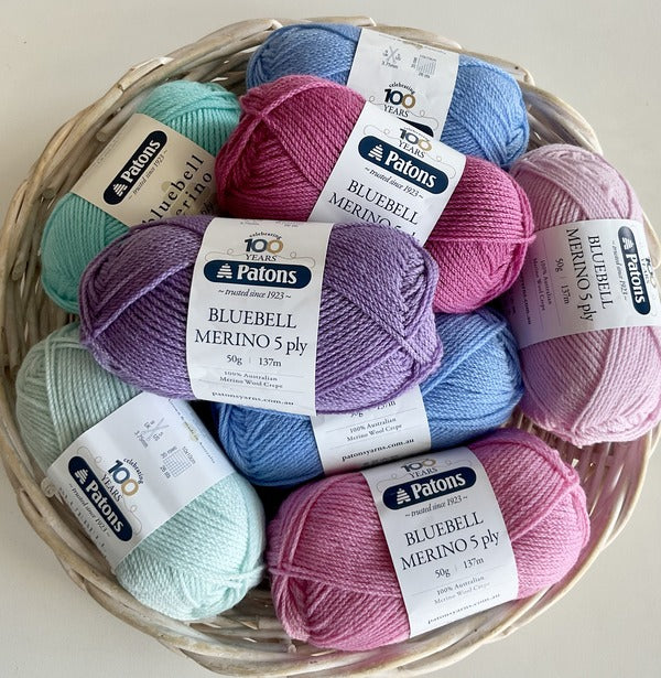 Patons Bluebell Merino - 5ply/Sports Weight - 50gm