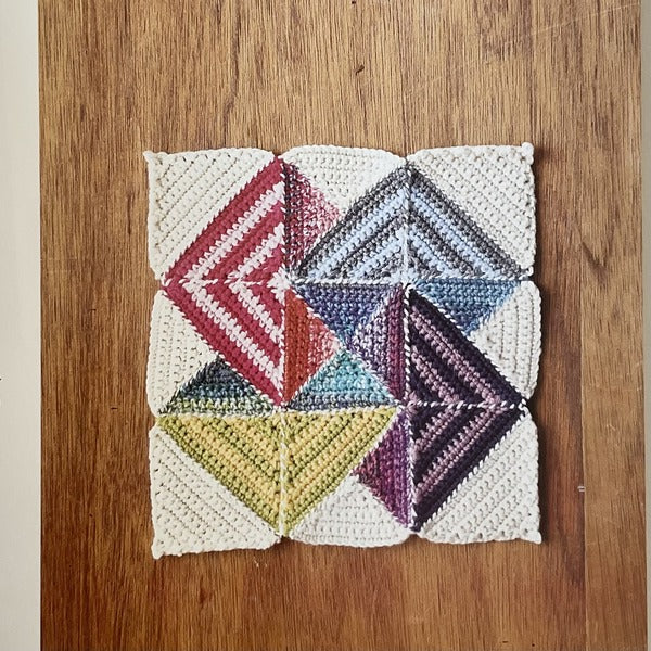Japanese Craft Book - Crochet Patchwork Quilt Pattern - Applemints Book