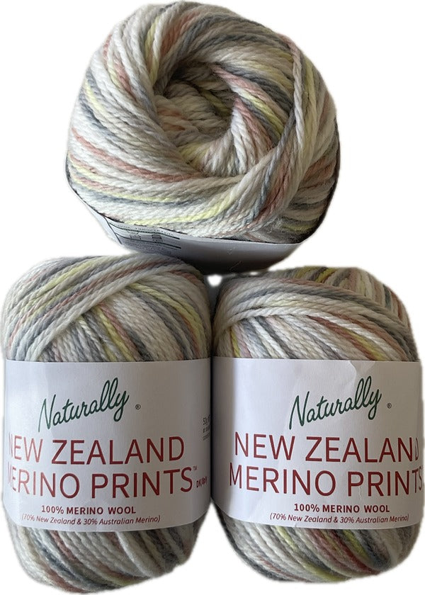 Naturally Yarns NZ Merino Prints 8ply/DK 50gm