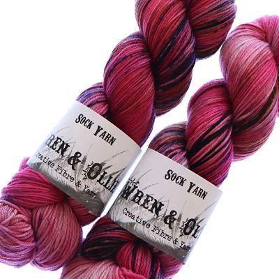 Wren and Ollie Sock Yarn 100gm - Geisha