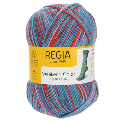 Schachenmayr - Regia Colour 4ply Sock Wool 100gm  Schwimmbad 1235