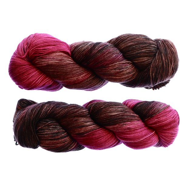 Fiori Hand Dyed Sock Yarn - Purple Halloween 048
