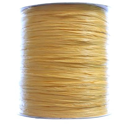 100% wood fibre raffia - Tumeric