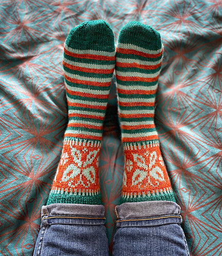 Charlotte Stone - Charming Colorwork Socks