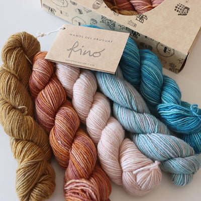 Manos Del Uruguay Fino 4ply 70% Merino 30% Silk Mini Skeins - colour Phoebe