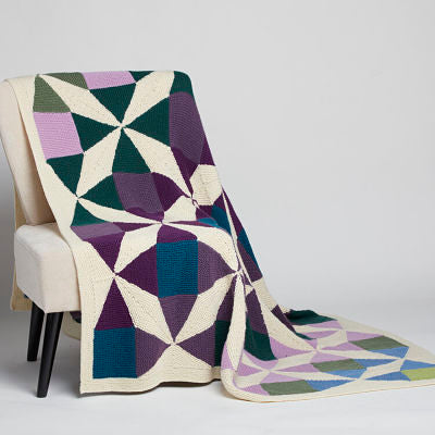 Geometric Knit Blankets - 30 Designs - Margaret Holzmann