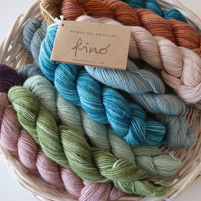 Manos Del Uruguay Fino 4ply 70% Merino 30% Silk Mini Skeins