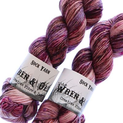 Wren and Ollie Sock Yarn 100gm - Bitter Sweet