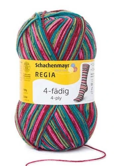 Schachenmayr - Regia Colour 4ply Sock Wool 100gm Snowsuit Multi 7707