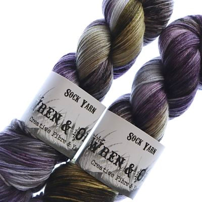 Wren and Ollie Sock Yarn 100gm - Velvet Cloak
