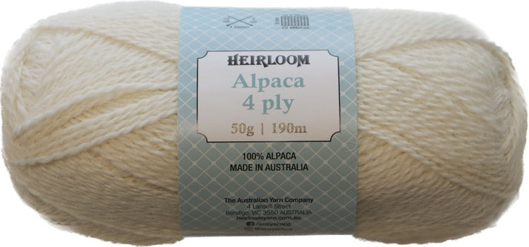 Heirloom - Alpaca 4ply/fingering weight 50gm