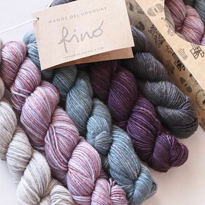 Manos Del Uruguay Fino 4ply 70% Merino 30% Silk Mini Skeins - colour Beatrix