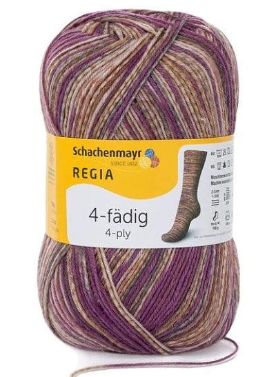 Schachenmayr - Regia Colour 4ply Sock Wool 100gm Wild Patina 7956