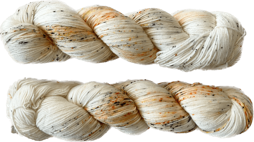 Fiori Hand Dyed Sock Yarn - Tangerine Nougat 079