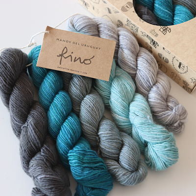 Manos Del Uruguay Fino 4ply 70% Merino 30% Silk Mini Skeins - colour Augusta