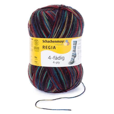 Schachenmayr - Regia Colour 4ply Sock Wool 100gm Gerbera Multi 4463
