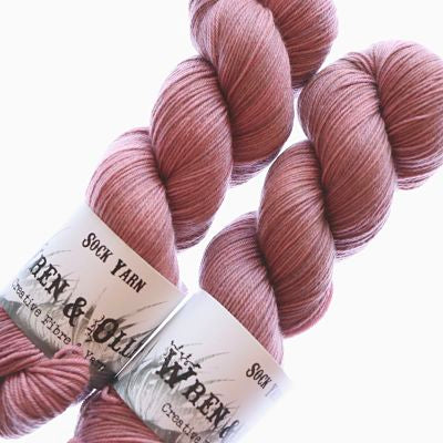 Wren and Ollie Sock Yarn 100gm - Antique Rose